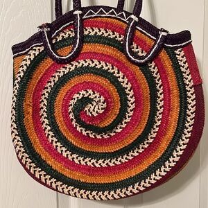 woven straw bag